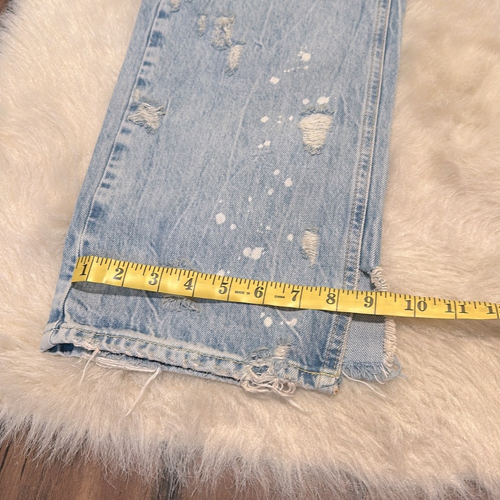 Light Blue Distressed Jeans - Picture 6 of 8